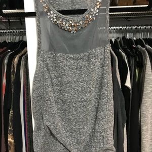 Sequined neck Abercrombie tank